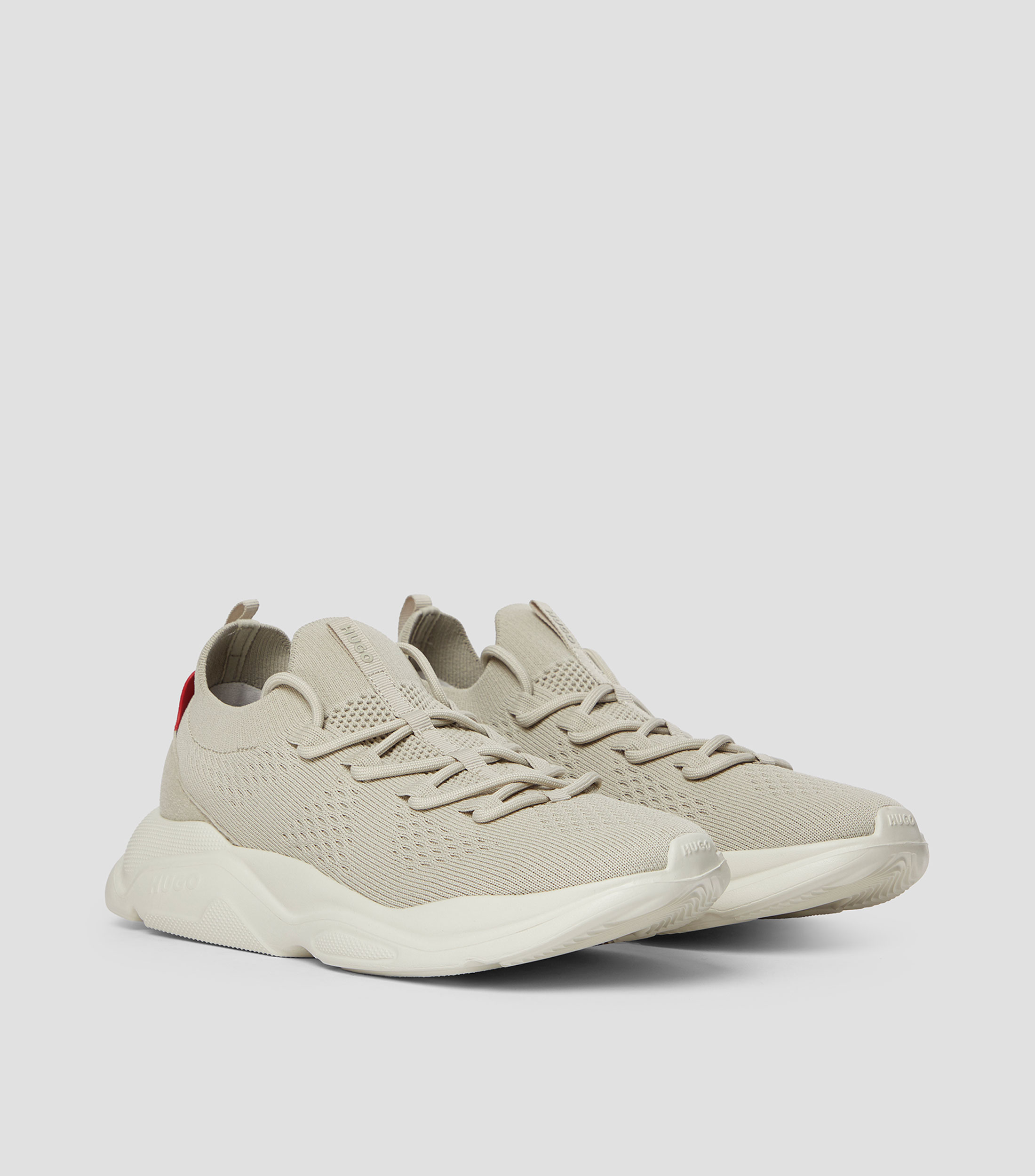 Tenis deportivos de punto con suela de EVA con logo grabado Hombre